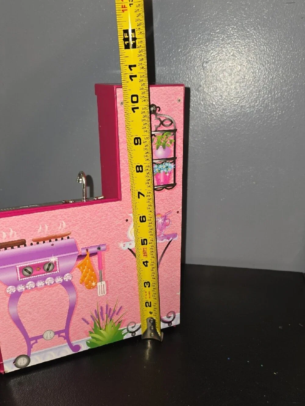 BARBIE Pink Toy Kitchen Playset with Sink and Refrigerator - Brand Unknown